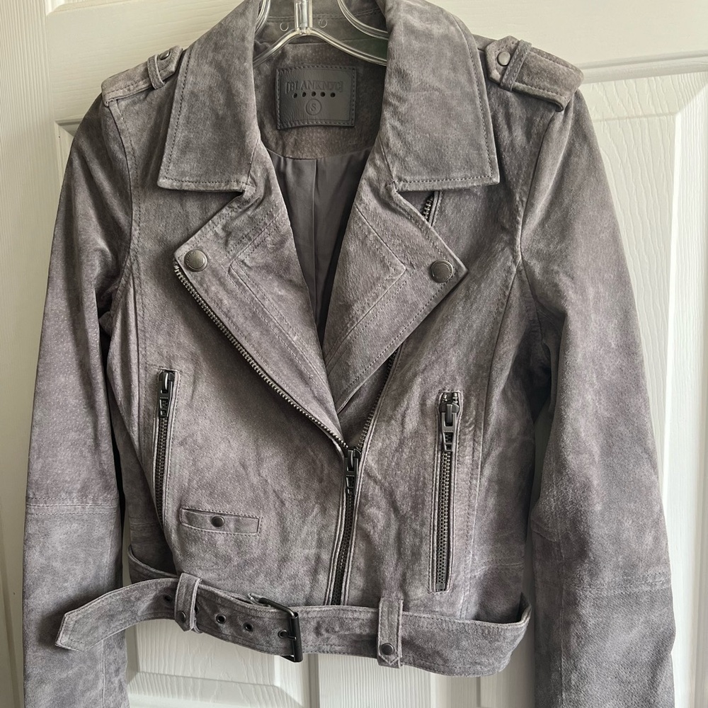 GREY women’s suede/leather jacket BLANKNYC size small